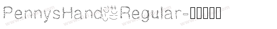 PennysHand Regular字体转换